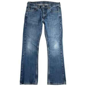 Levi’s 527 Bootcut Jeans Medium Wash Distressed Denim Y2K Mens 34x31